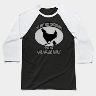 Farm Chicken Humor Poog Poultry Baseball T-Shirt